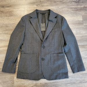 Bonobos Charcoal Grey Wool Blazer, Mens 36S